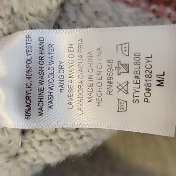 Pink and cream sweater - Picture 4 of 4